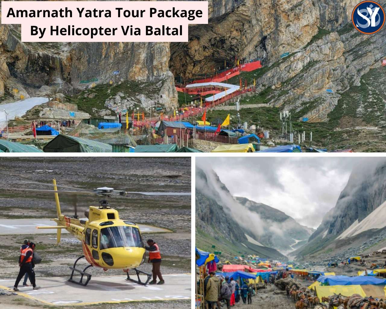 Amarnath Yatra Tour Package By Helicopter Via Baltal