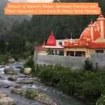 Devotees performing rituals at Kainchi Dham Ashram with incense, lamps, and offerings, symbolizing spiritual practices included in a Kainchi Dham Yatra Package.