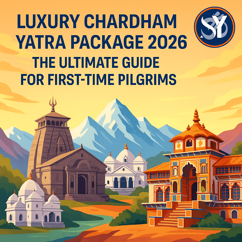 Himalayan temple landscape representing Luxury Chardham Yatra Package 2026